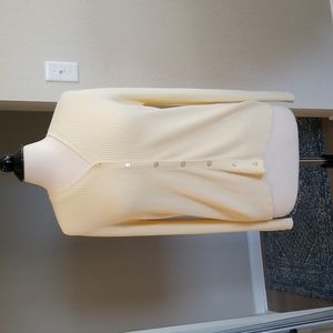 2/$20 - Casual Corner Buttery Yellow Knit Cardigan